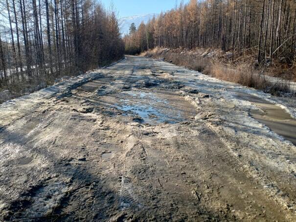 Внимание! О затруднении движения на участках автомобильной дороги в связи с выходом наледных вод  01.11.2025